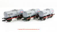 N35TA-302 Revolution Trains 35 Ton Class A Tank Triple Pack in Esso Grey